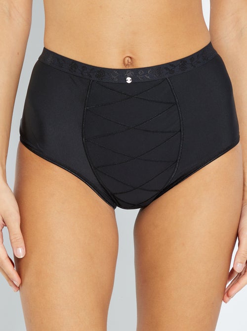 Cuecas com cintura subida Maxi Barriga Lisa 'Bestform' - Kiabi