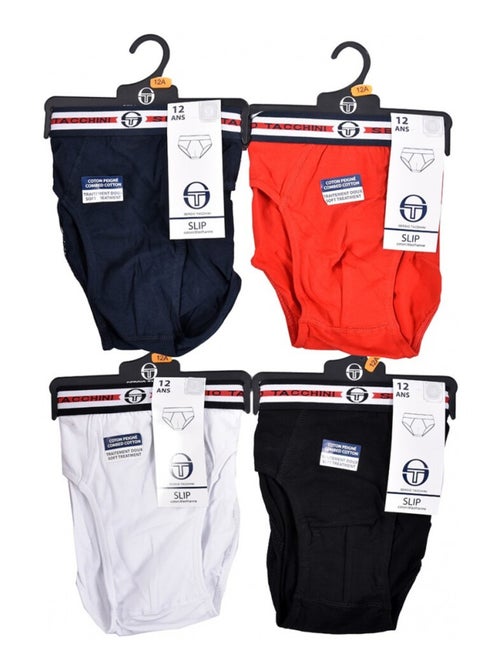 Cuecas Criança SERGIO TACCHINI Pack de 4 - Kiabi Cuecas Criança SERGIO TACCHINI Pack de 4 - Kiabi