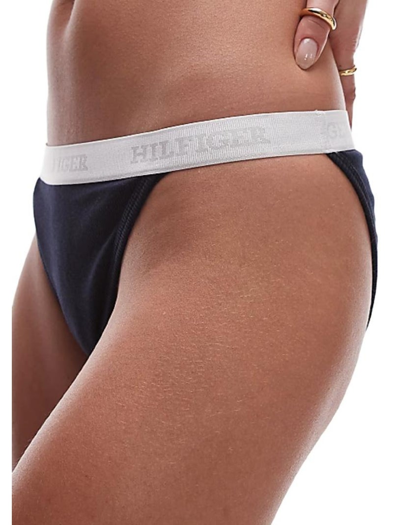 Cuecas Culotte Escuras Tommy Hilfiger para Mulher Preto - Kiabi