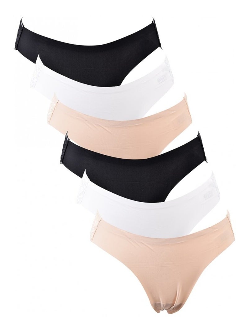 Cuecas CXL By LACROIX - Pack de 6 Preto Branco Preto - Kiabi