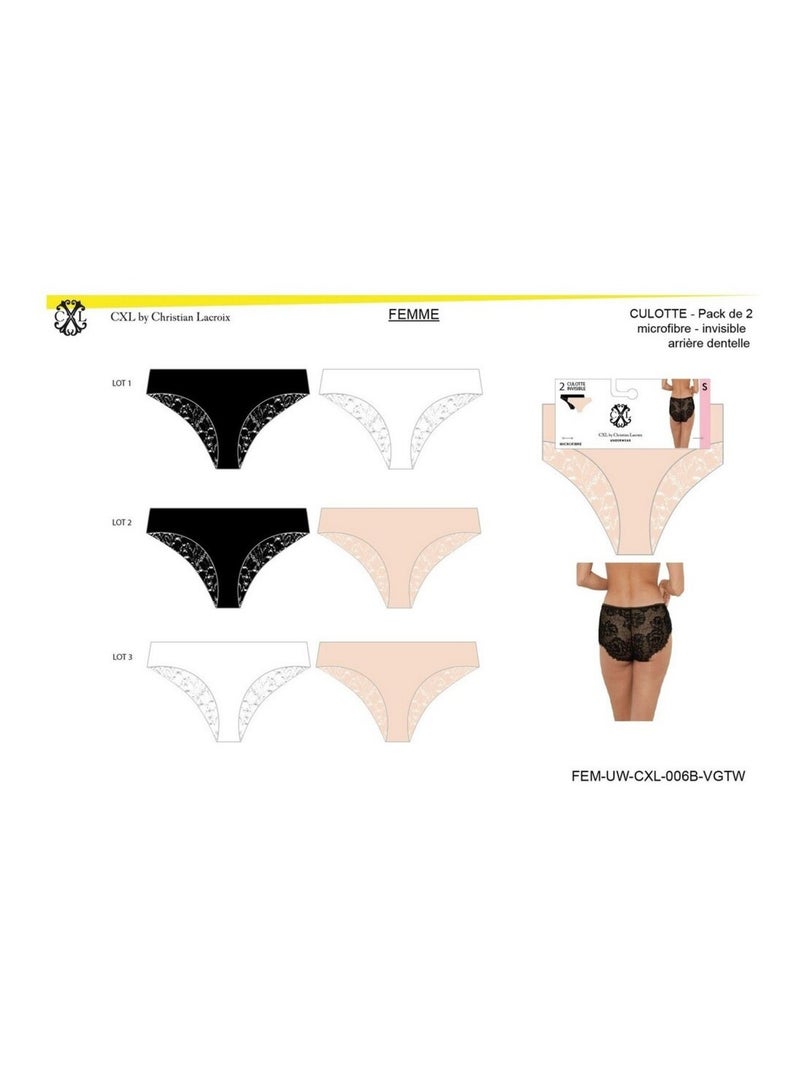 Cuecas CXL By LACROIX - Pack de 6 Preto Branco Preto - Kiabi