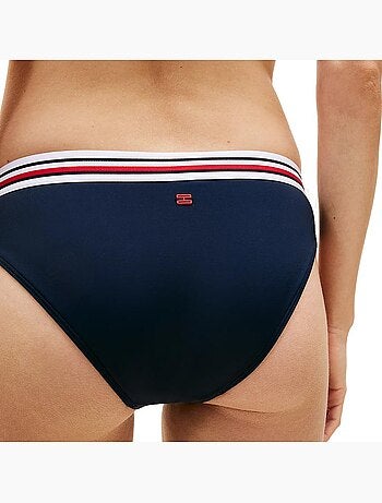 Cuecas de biquíni clássicas tommy hilfiger para mulher em azul-marinho