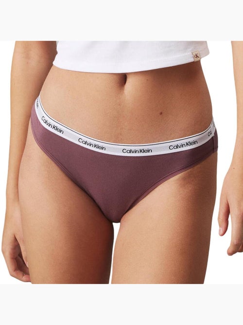 Cuecas de Biquíni Culotte Mauve Calvin Klein Jeans para Mulher - Kiabi Cuecas de Biquíni Culotte Mauve Calvin Klein Jeans para Mulher - Kiabi