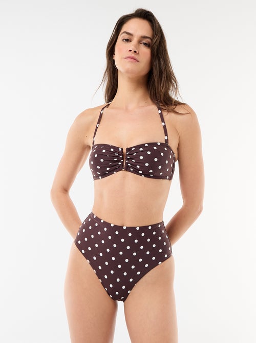 Cuecas de biquíni modeladoras de cintura alta - Kiabi