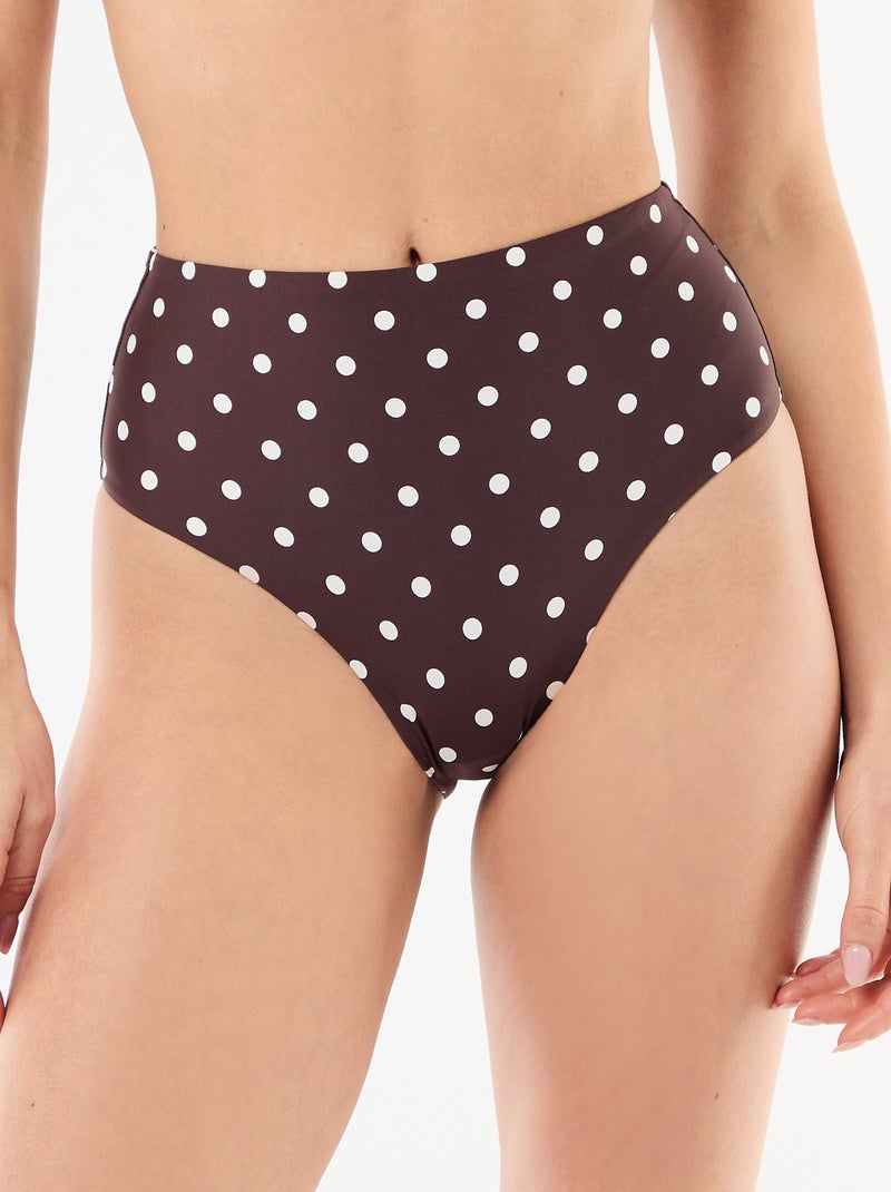 Cuecas de biquíni modeladoras de cintura alta Vermelho - Kiabi