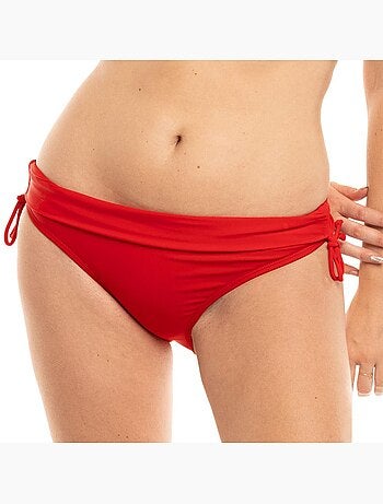Cuecas de Biquíni Vermelhas de Cintura Alta Sun Project para Mulher
