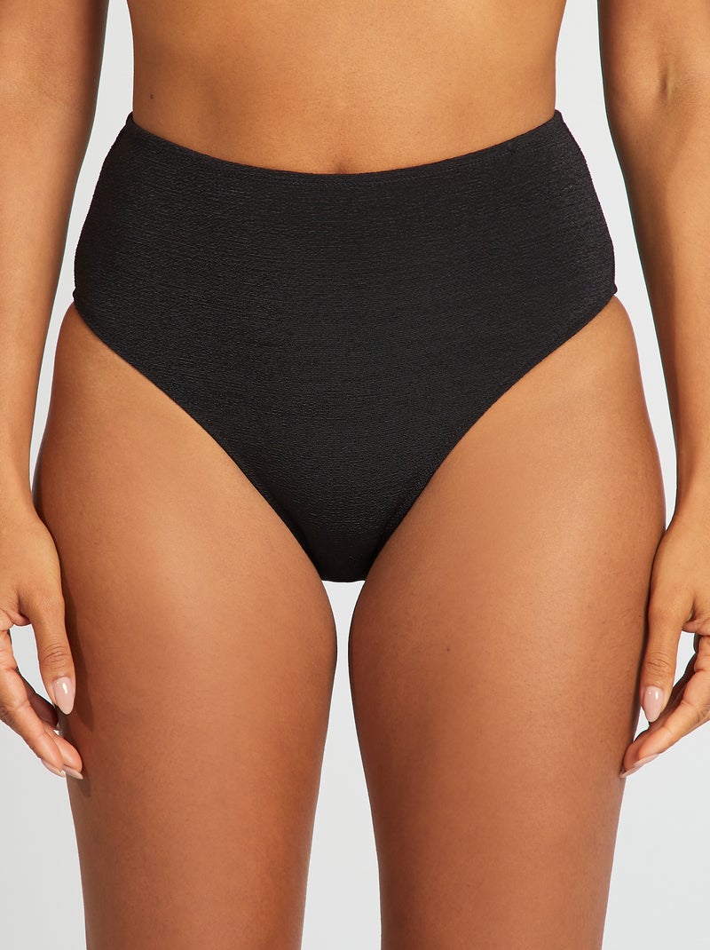 Cuecas de fato de banho com cintura subida Preto - Kiabi