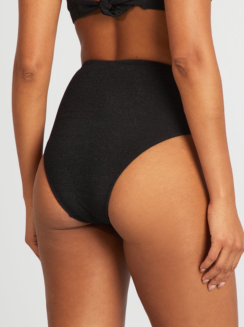 Cuecas de fato de banho com cintura subida Preto - Kiabi