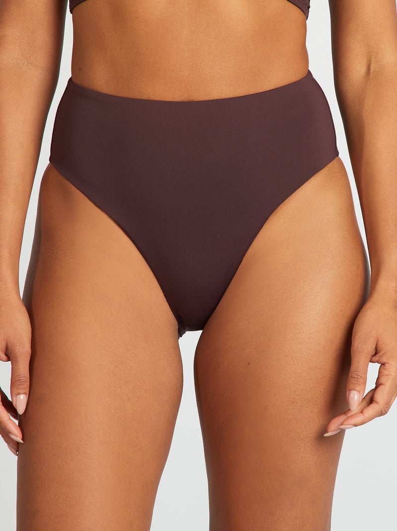 Cuecas de fato de banho com cintura subida VIOLETA - Kiabi