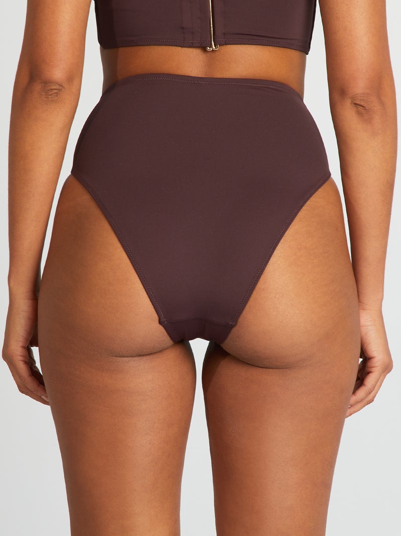 Cuecas de fato de banho com cintura subida VIOLETA - Kiabi