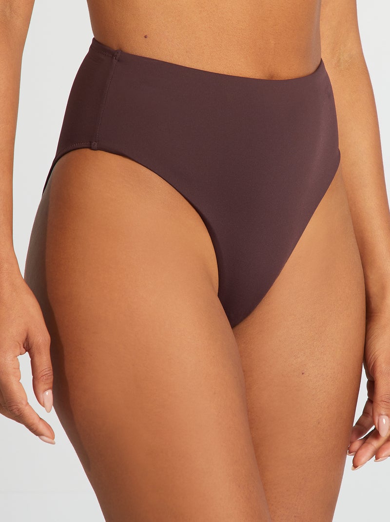 Cuecas de fato de banho com cintura subida VIOLETA - Kiabi