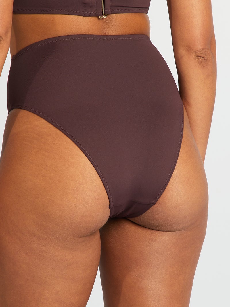 Cuecas de fato de banho com cintura subida VIOLETA - Kiabi