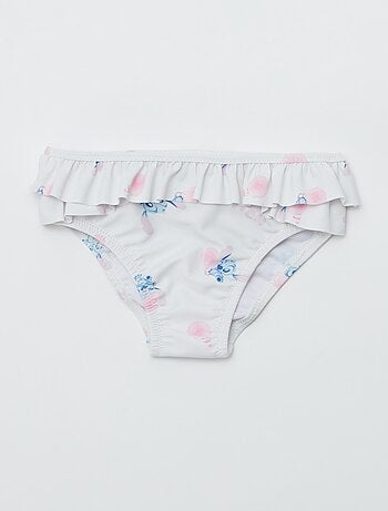 Cuecas de fato de banho com folhos 'Stitch'