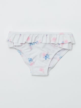 Cuecas de fato de banho com folhos 'Stitch'