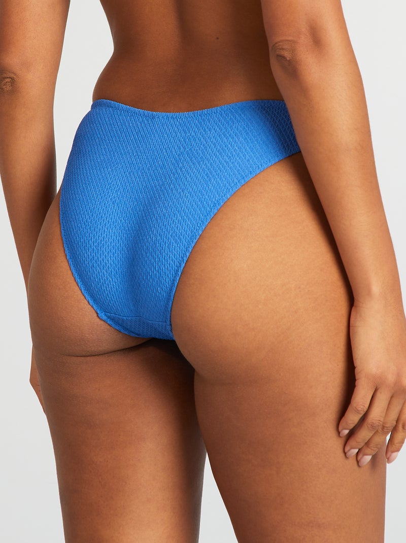 Cuecas de fato de banho em malha gofrada AZUL - Kiabi
