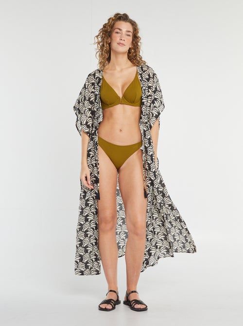 Cuecas de fato de banho em malha texturada - Kiabi