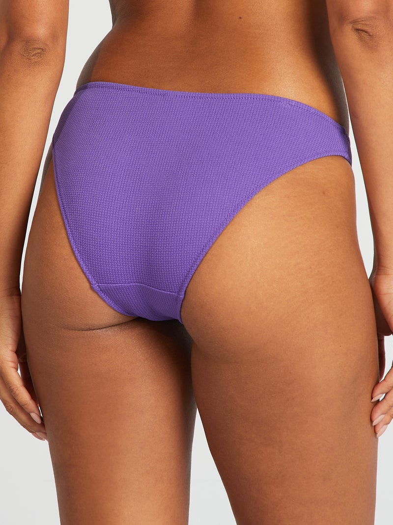 Cuecas de fato de banho em malha texturada VIOLETA - Kiabi