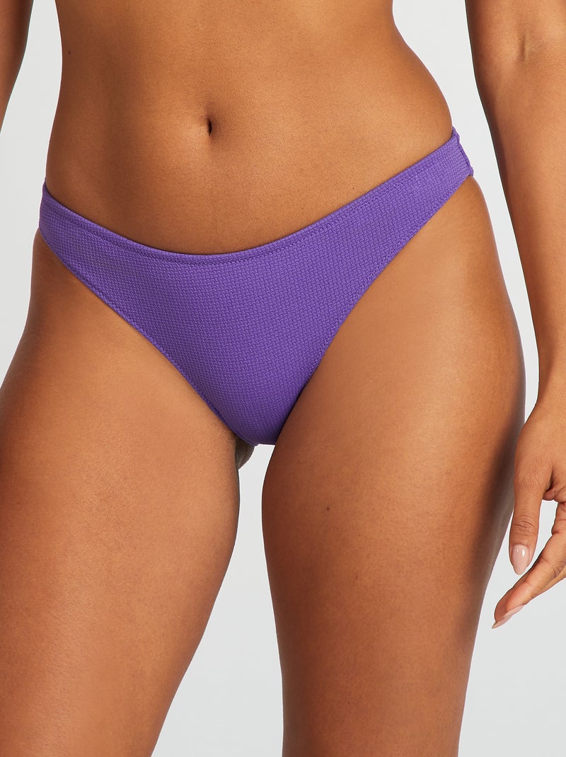 Cuecas de fato de banho em malha texturada VIOLETA - Kiabi