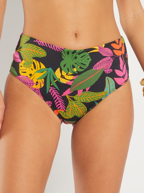 Cuecas de fato de banho para mulher com cintura ajustável - Kiabi