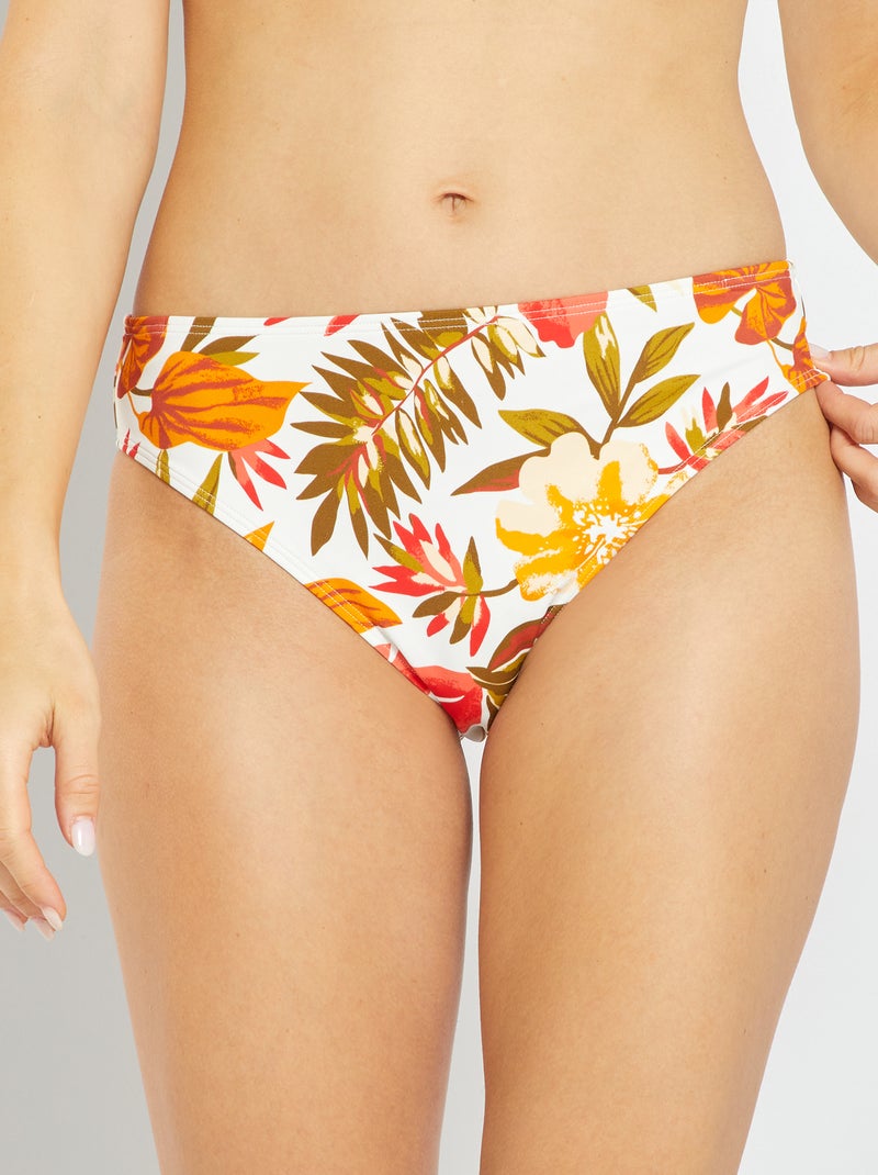 Cuecas de fato de banho para mulher 'Sans Complexe' BRANCO - Kiabi