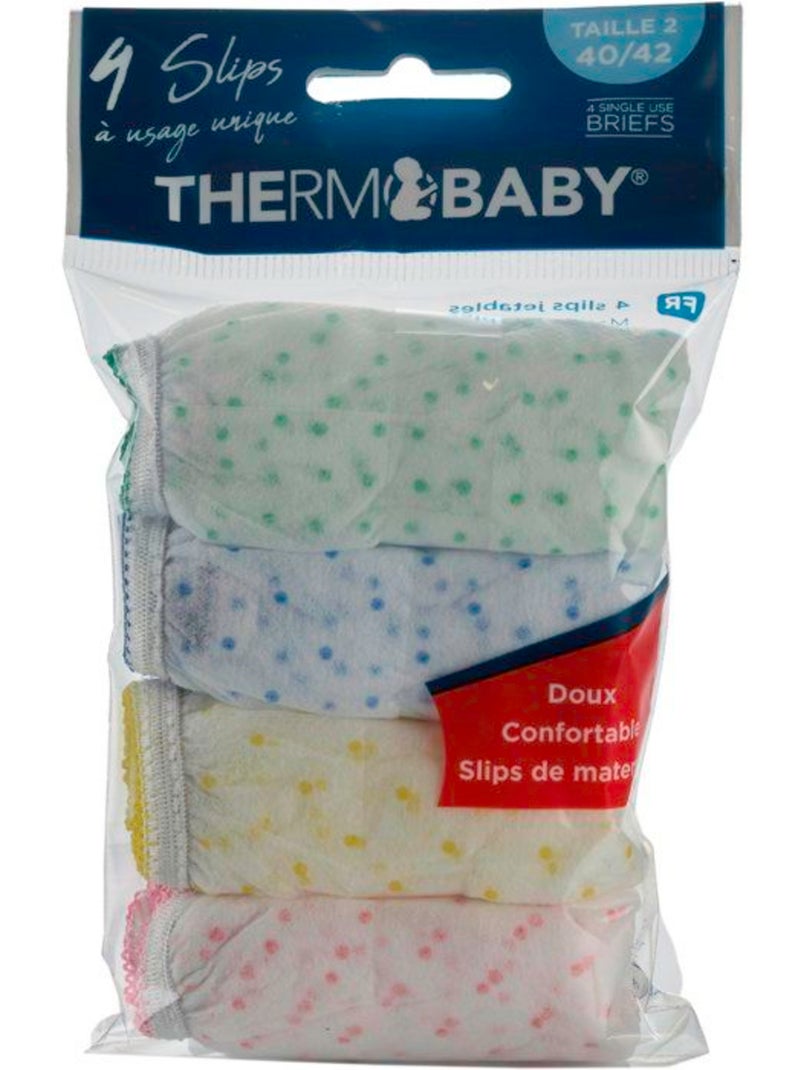 Cuecas de maternidade descartáveis thermobaby tamanho 3 conjunto de 4 Branco - Kiabi