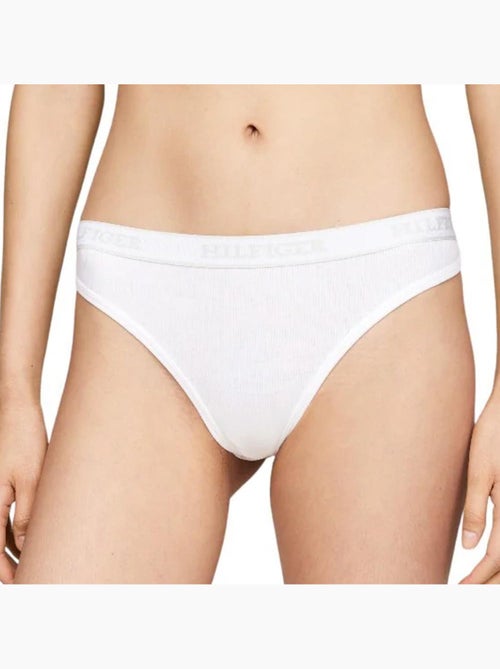 Cuecas de Mulher Tommy Hilfiger ThongR Brancas - Kiabi