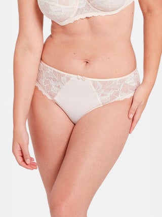 Cuecas de renda e jersey 'Sans complexe'