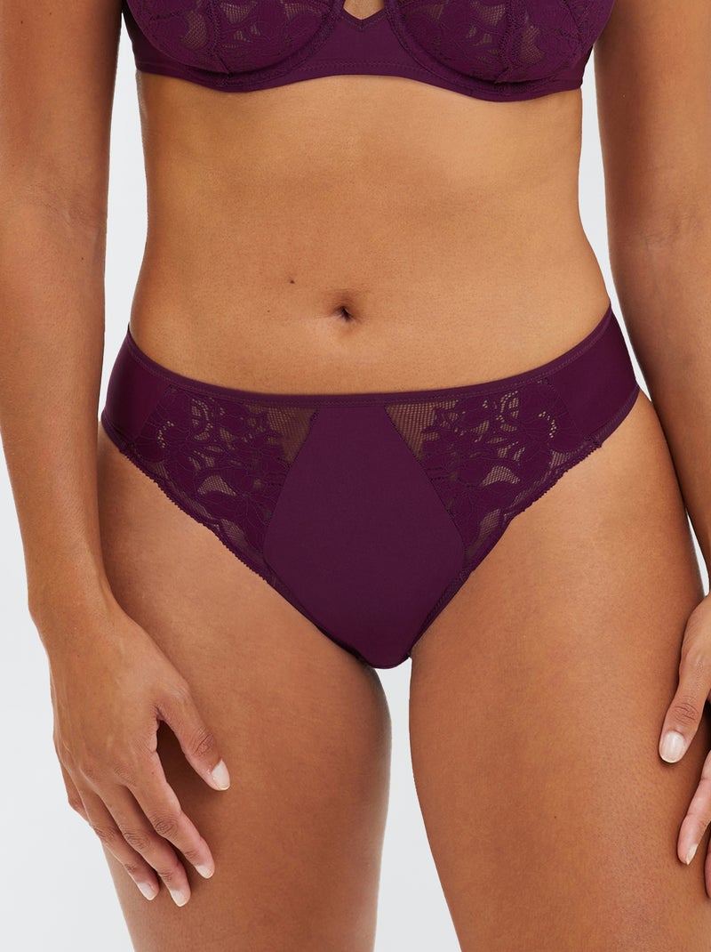 Cuecas de renda 'Sans complexe' VIOLETA - Kiabi