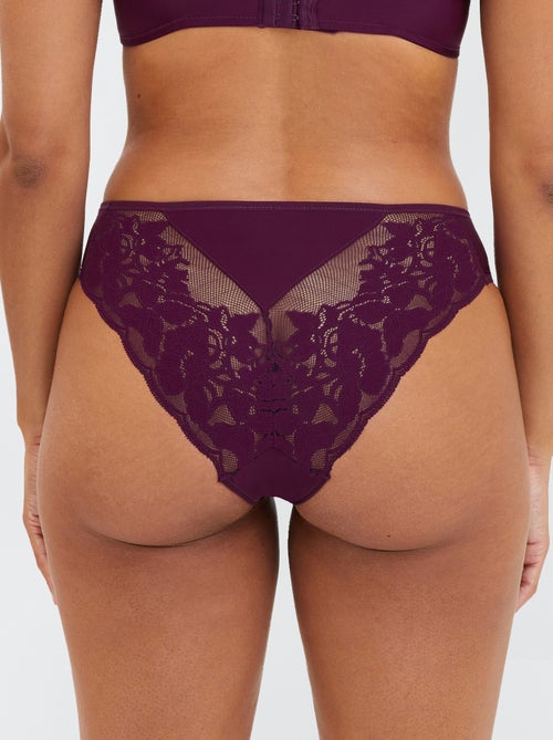 Cuecas de renda 'Sans complexe' - Kiabi