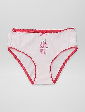 Cuecas em algodão estampadas - lote de 5