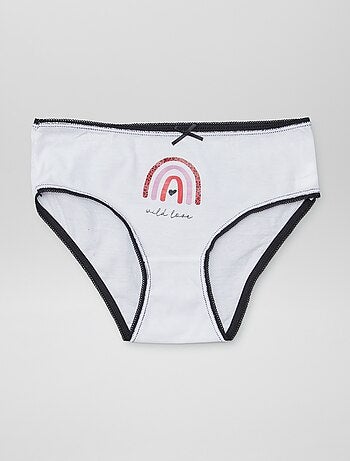 Cuecas em algodão estampadas - lote de 5