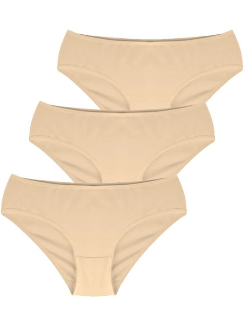 Cuecas em jersey de algodão de cintura baixa, pack de 3 penti - Kiabi Cuecas em jersey de algodão de cintura baixa, pack de 3 penti - Kiabi