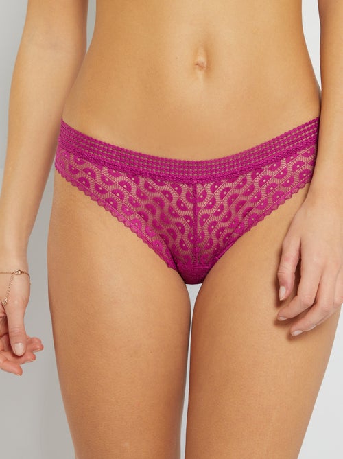 Cuecas em renda - Kiabi