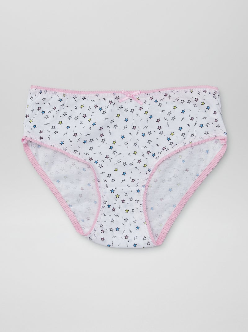 Cuecas estampadas - lote de 3 VIOLETA - Kiabi