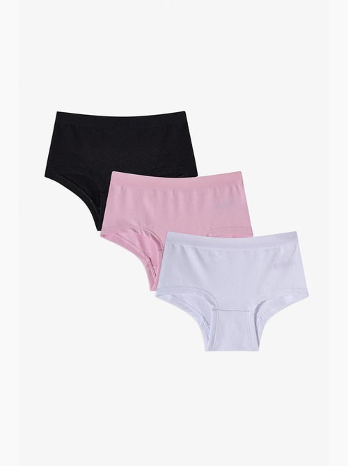 Cuecas hipster básicas, pack de 3 penti - Kiabi Cuecas hipster básicas, pack de 3 penti - Kiabi