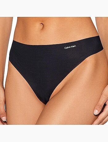 Cuecas hipster calvin klein jeans string preto para mulher