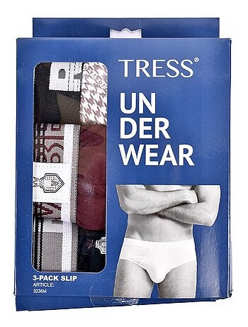 Cuecas Homem TRESS Algodão - Pack de 3