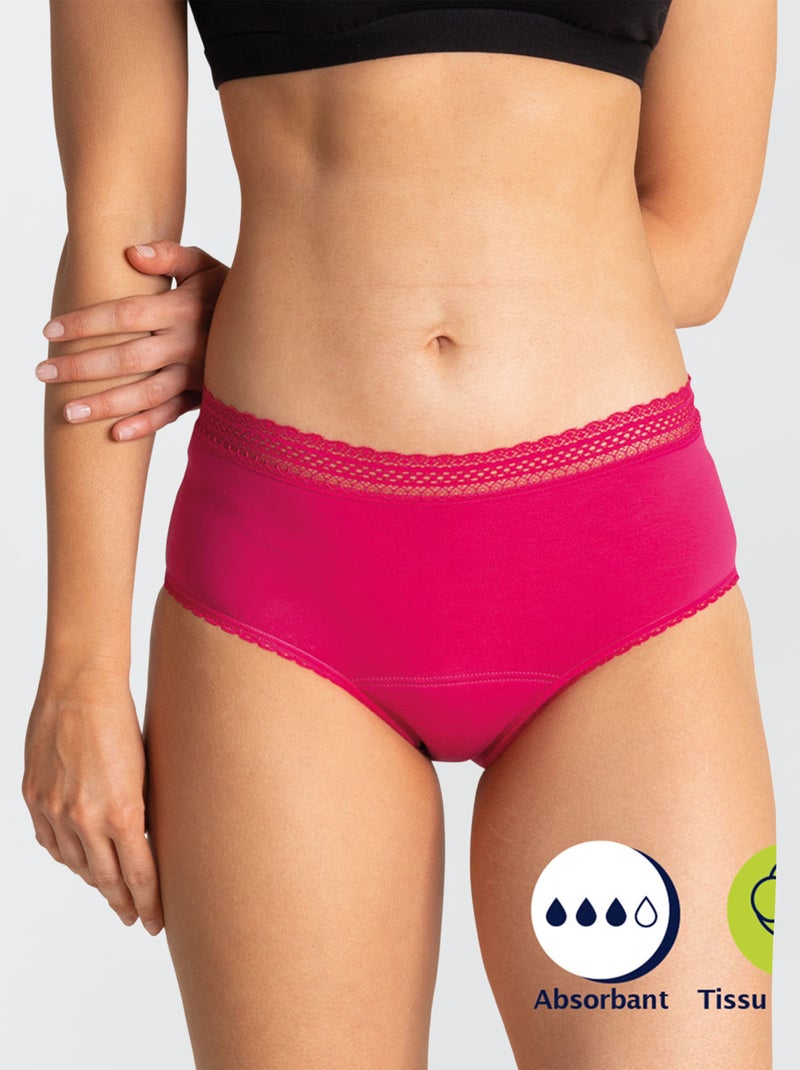 Cuecas menstruais 'Athena' ROSA - Kiabi