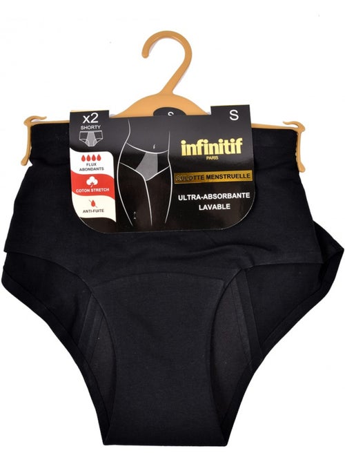 Cuecas Menstruais INFINITIF - Pack de 2 - Kiabi Cuecas Menstruais INFINITIF - Pack de 2 - Kiabi