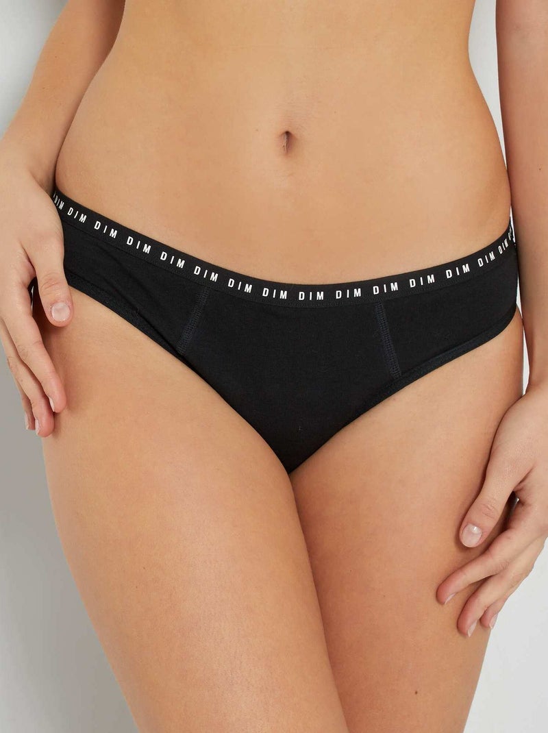 Cuecas menstruais para fluxo abundante 'DIM' Protect Preto - Kiabi