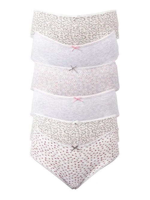 Cuecas Mulher Conforto Máximo Renda - Pack de 6 - Kiabi Cuecas Mulher Conforto Máximo Renda - Pack de 6 - Kiabi