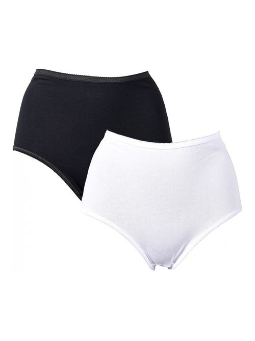 Cuecas Mulher Conforto Suporte Algodão - Pack de 2 - Kiabi Cuecas Mulher Conforto Suporte Algodão - Pack de 2 - Kiabi