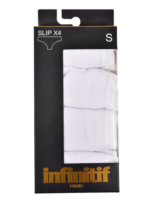 Cuecas Mulher INFINITIF - Pack de 4 - Kiabi Cuecas Mulher INFINITIF - Pack de 4 - Kiabi