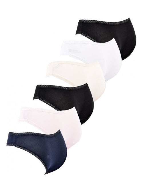 Cuecas Mulher INFINITIF - Pack de 6 - Kiabi Cuecas Mulher INFINITIF - Pack de 6 - Kiabi