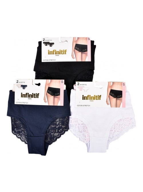 Cuecas Mulher INFINITIF - Pack de 6 - Kiabi Cuecas Mulher INFINITIF - Pack de 6 - Kiabi