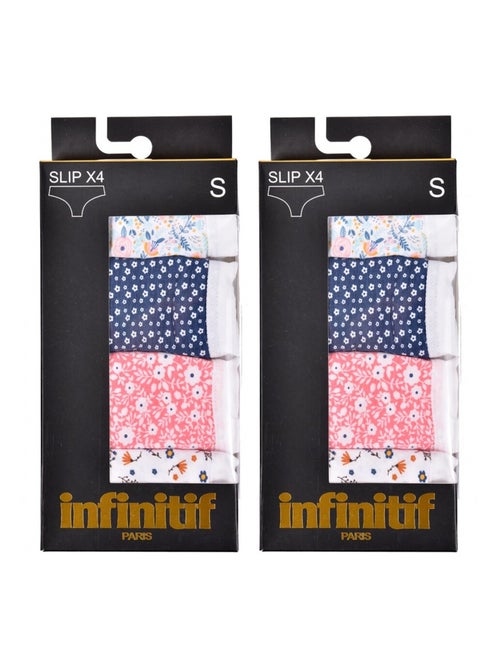Cuecas Mulher INFINITIF - Pack de 8 - Kiabi Cuecas Mulher INFINITIF - Pack de 8 - Kiabi