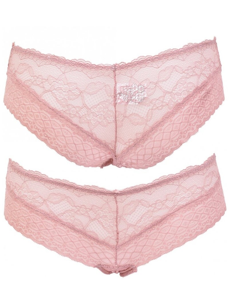 Cuecas Mulher INFINITIF com Renda - Pack de 6 Branco Multicolor Preto - Kiabi