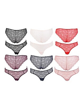 Cuecas Mulher INFINITIF com Renda - Pack de 6