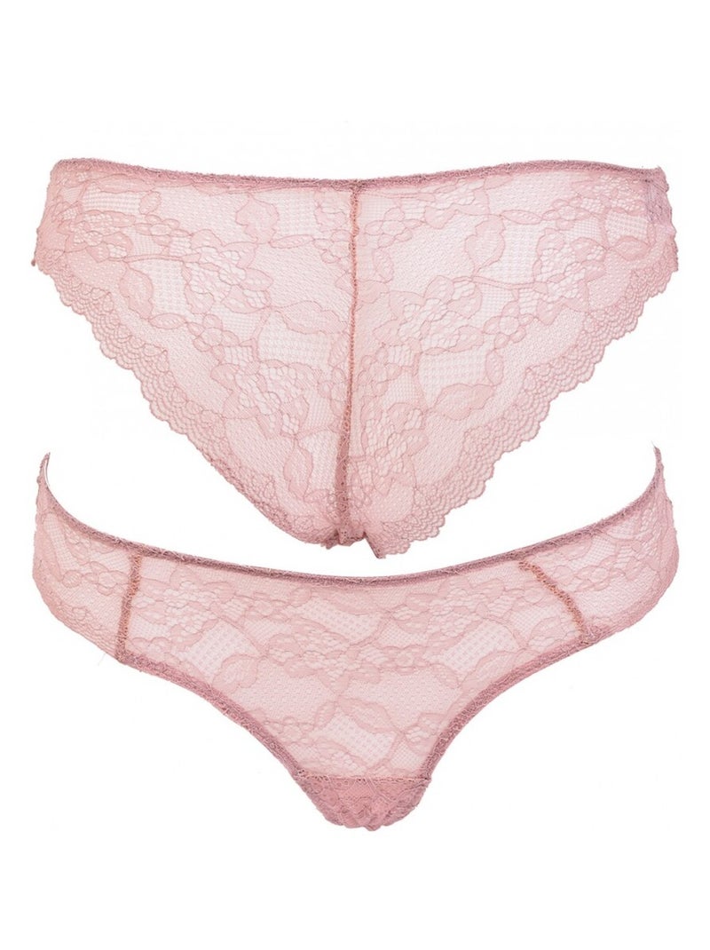 Cuecas Mulher INFINITIF com Renda - Pack de 6 Preto Multicolorido Branco - Kiabi