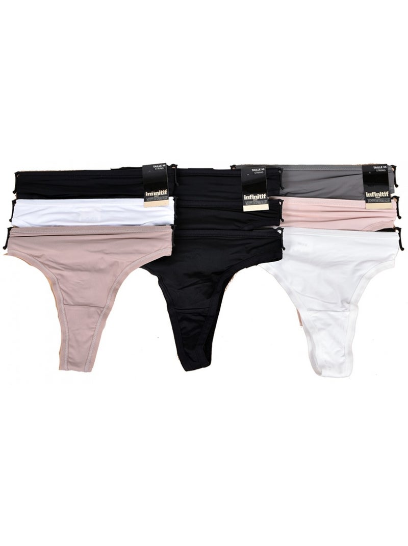 Cuecas Mulher INFINITIF Conforto Qualidade - Pack Sortido Dourado/Ouro - Kiabi